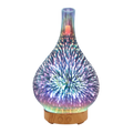 Diffuseur d'huiles essentielles en forme de vase avec le motif des feux d'artifice