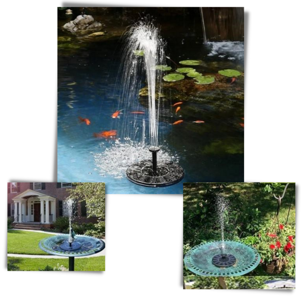 Fontaine flottante à énergie solaire
