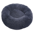 Lit en peluche en forme de donut pour animaux de compagnie