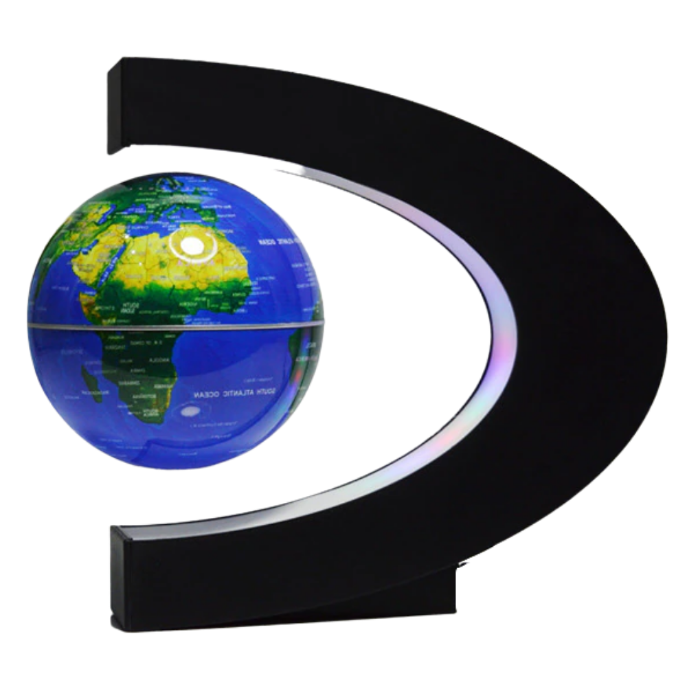 Globe magnétique à LED en lévitation