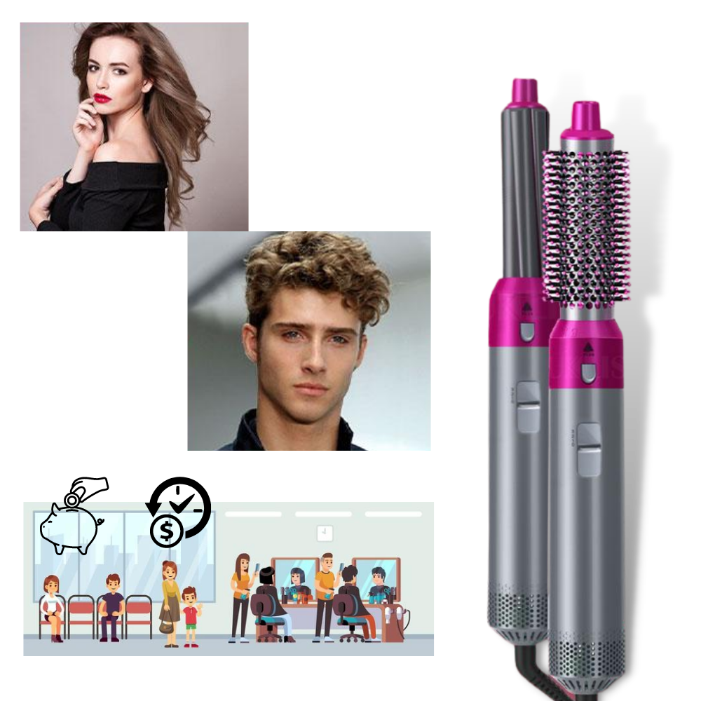 Ensemble de lisseur de cheveux 5 en 1