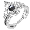 Belle bague "Je t'aime" en 100 langues