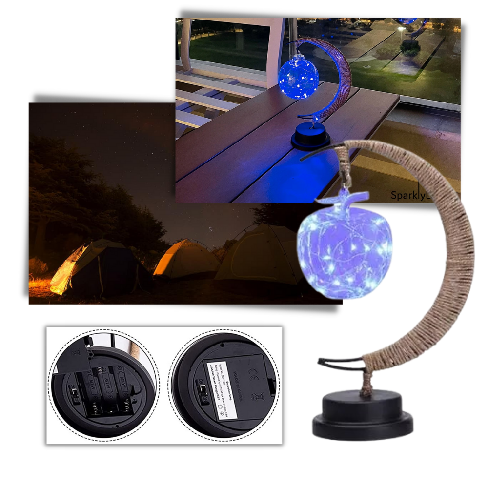 Lampe led "Lune" enchantée