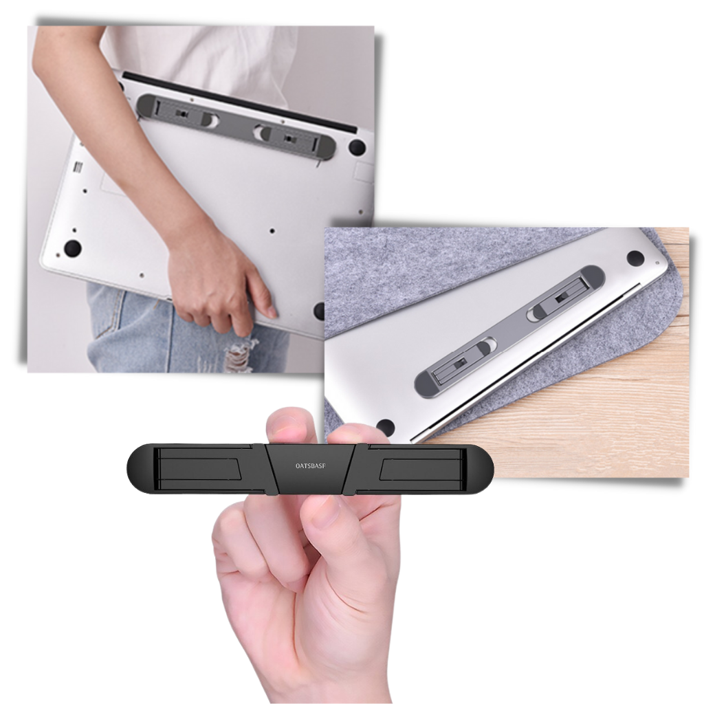 Support d'ordinateur portable léger et invisible en aluminium