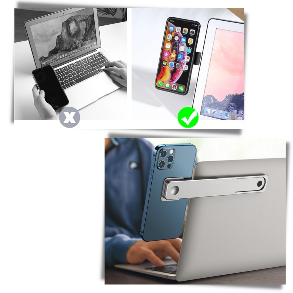 Support réglable multi-usage d'ordinateur portable pour téléphone portable