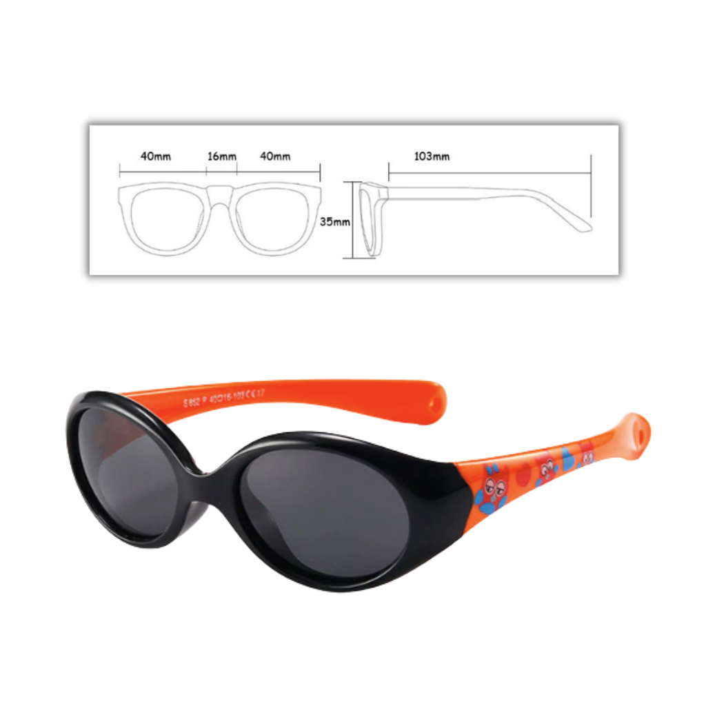 Lunettes de soleil polarisées pour bébé avec sangle de 0 à 3 ans