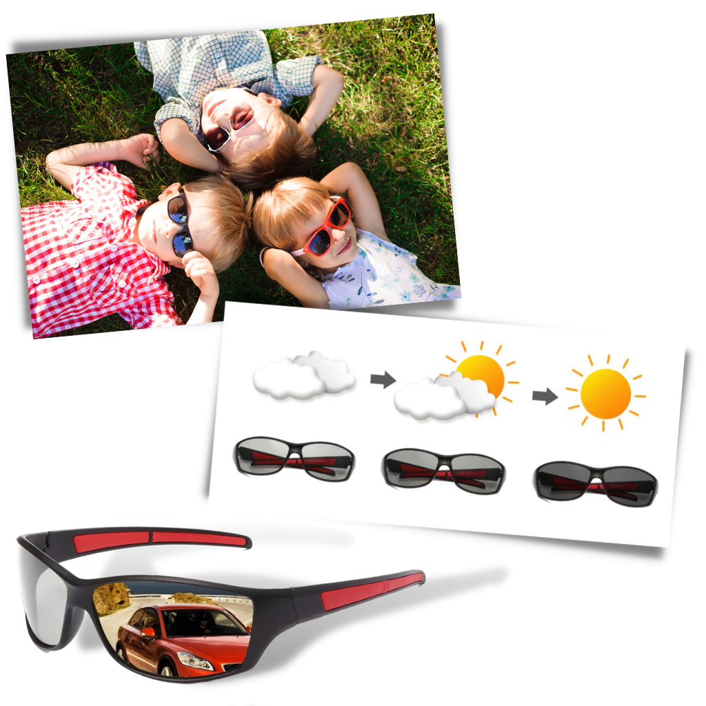 Lunettes de soleil de sport polarisantes avec sangle pour enfants