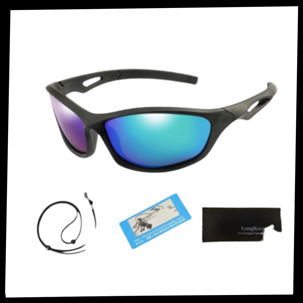Lunettes de soleil de sport polarisantes avec sangle pour enfants