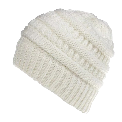 Bonnet à trou pour queue de cheval et chignon