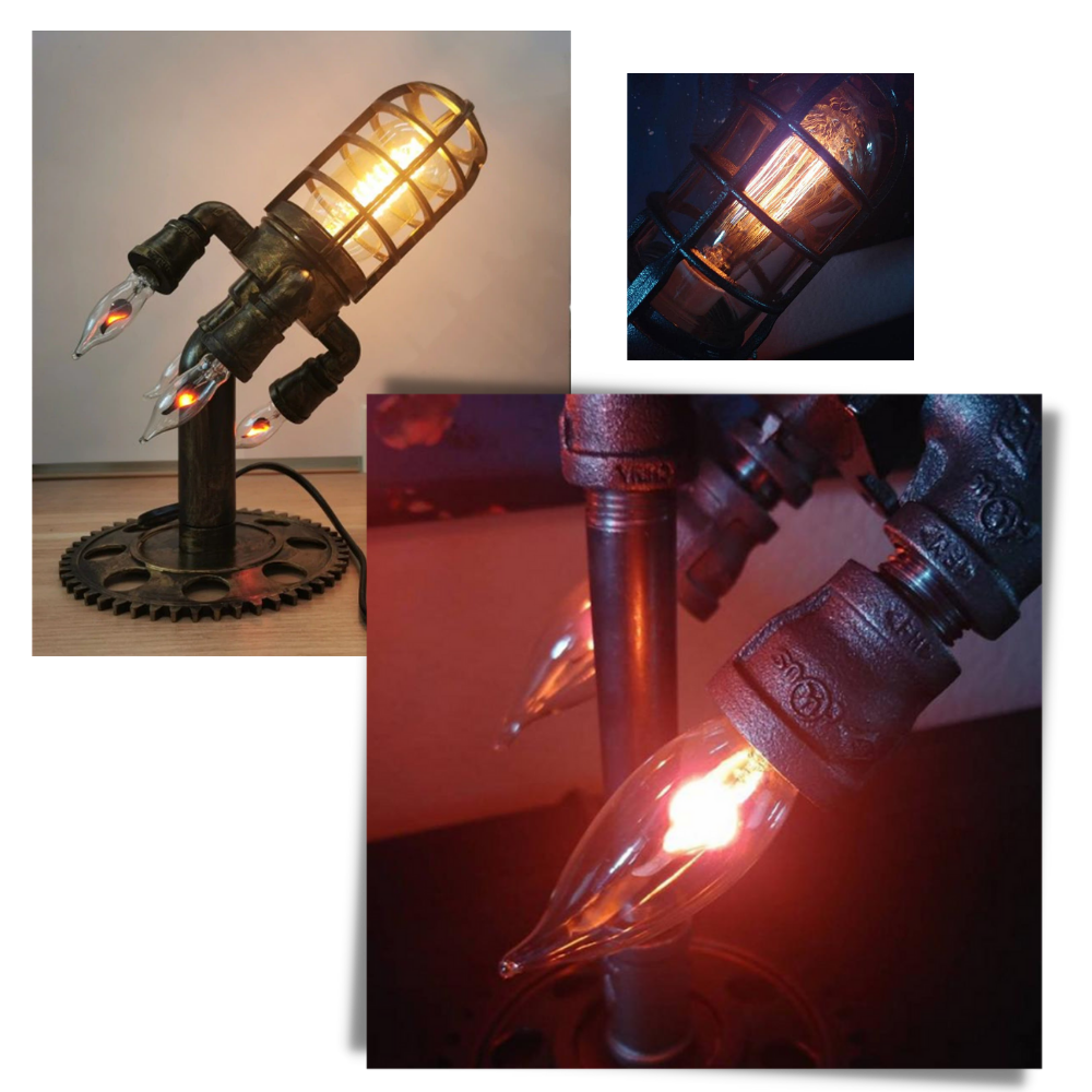 Lampe LED en forme de fusée