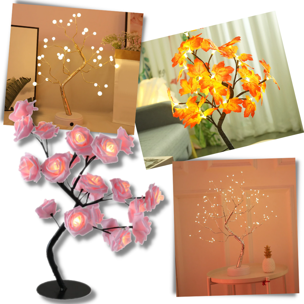 Lampe ravissante en forme de rosier