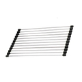 Egouttoir enroulable en acier inoxydable pour vaisselle et aliments