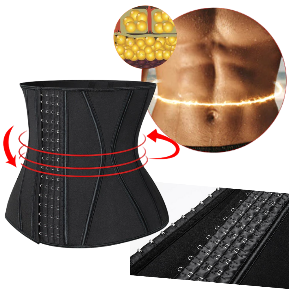 Ceinture amincissante chauffante à double sangle