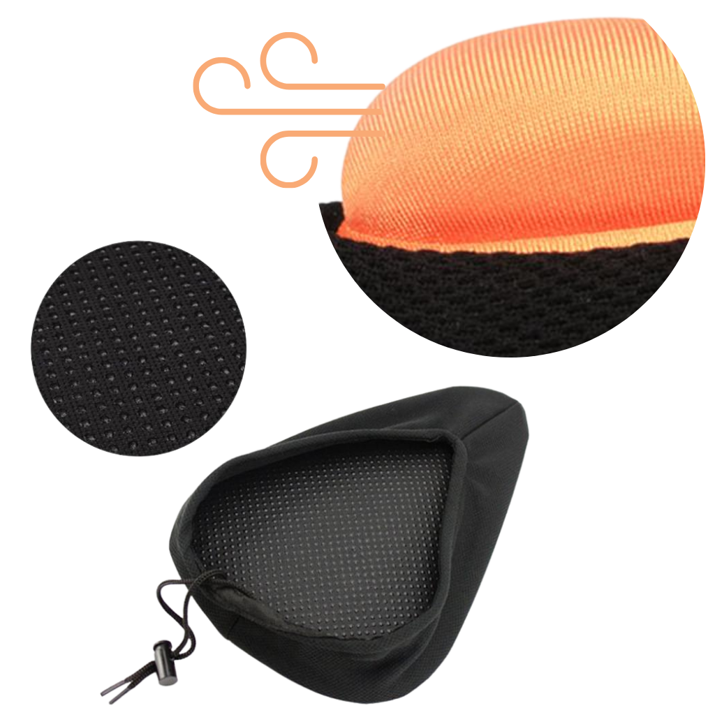 Coussin de selle de vélo rembourré en gel de silicone