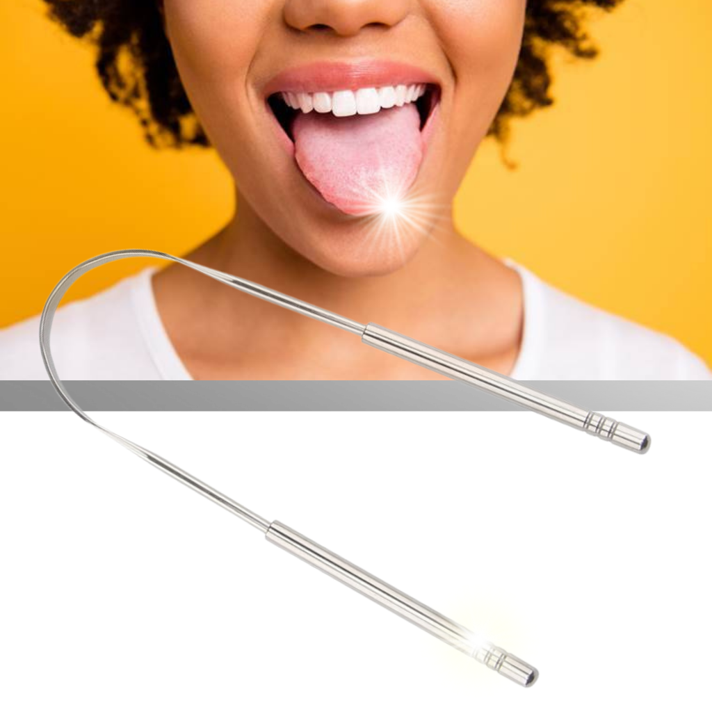 Brosse-langue en acier inoxydable