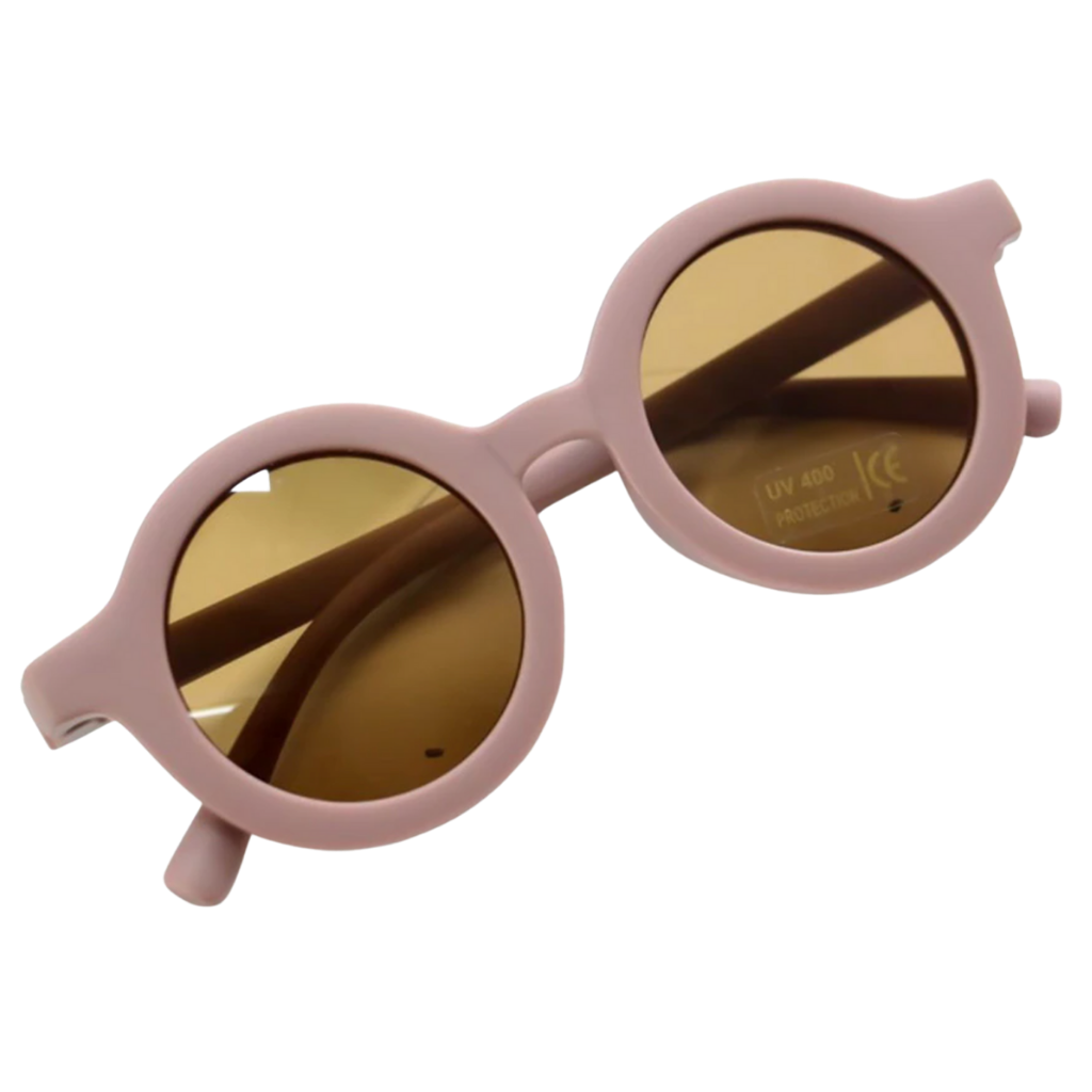 Lunettes de soleil rondes vintage pour enfant de 1 à 5 ans