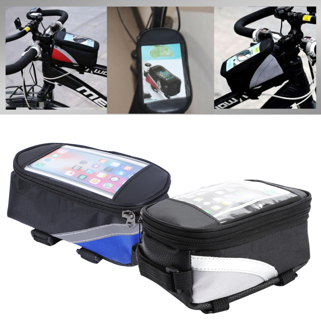Sacoche imperméable pour téléphone à fixer sur un vélo