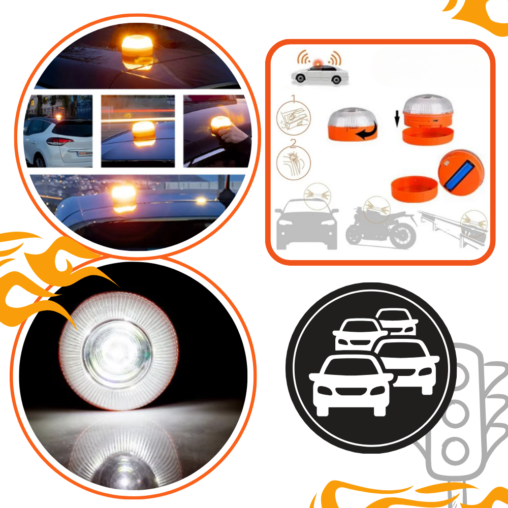 Lampe de secours stroboscopique à LED accréditée pour voiture