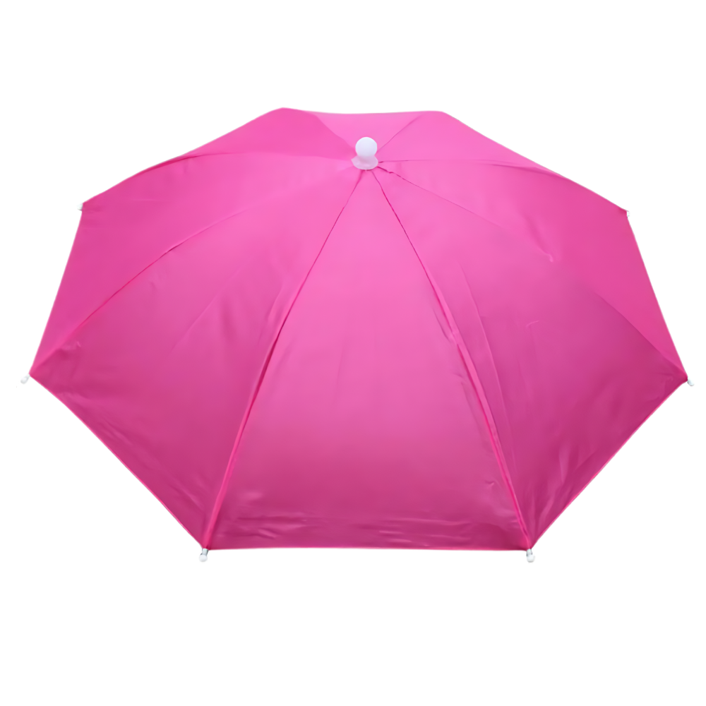 Chapeau parapluie ajustable mains libres