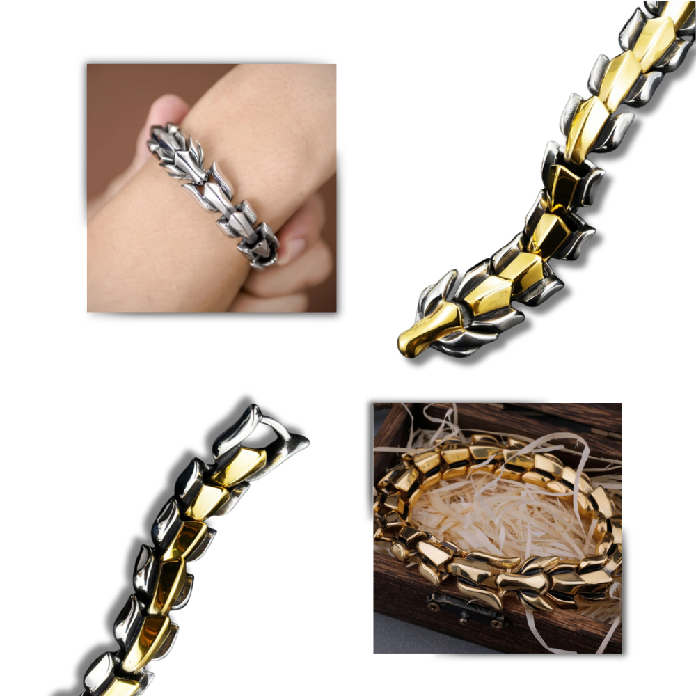 Bracelet réglable en forme de dragon de Midgard