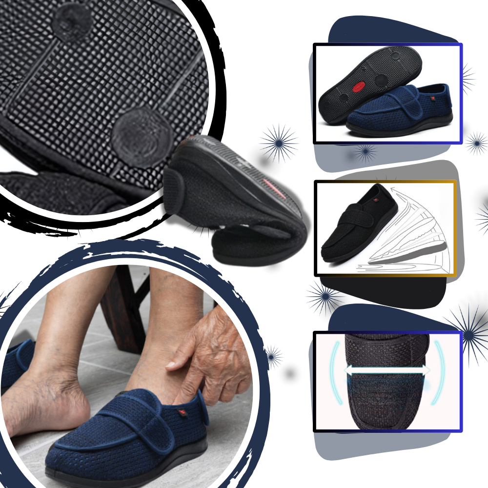 Chaussures orthopédiques ajustables pour pieds diabétiques