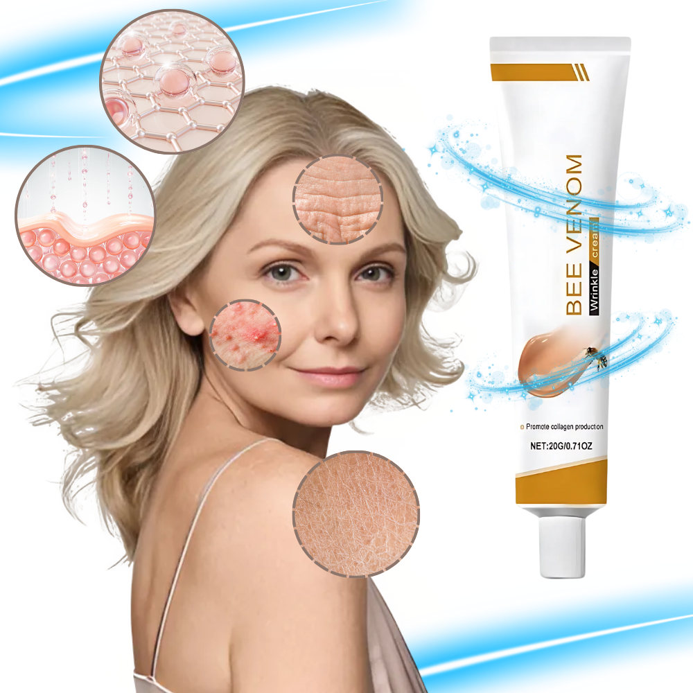 Sérum et crème anti-âge au venin d'abeille
