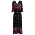 Robe longue à col en V de style bohème