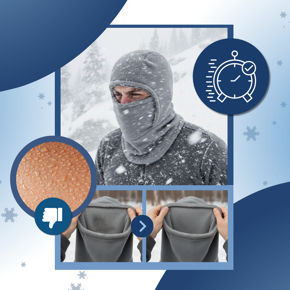 Cagoule intégrale de ski coupe-vent