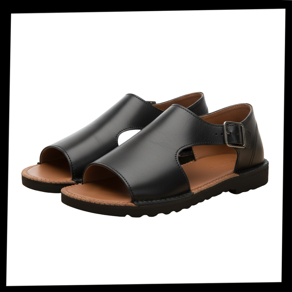 Sandales orthopédiques vintage chic