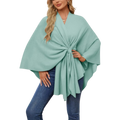Veste poncho tricoté chic pour femme