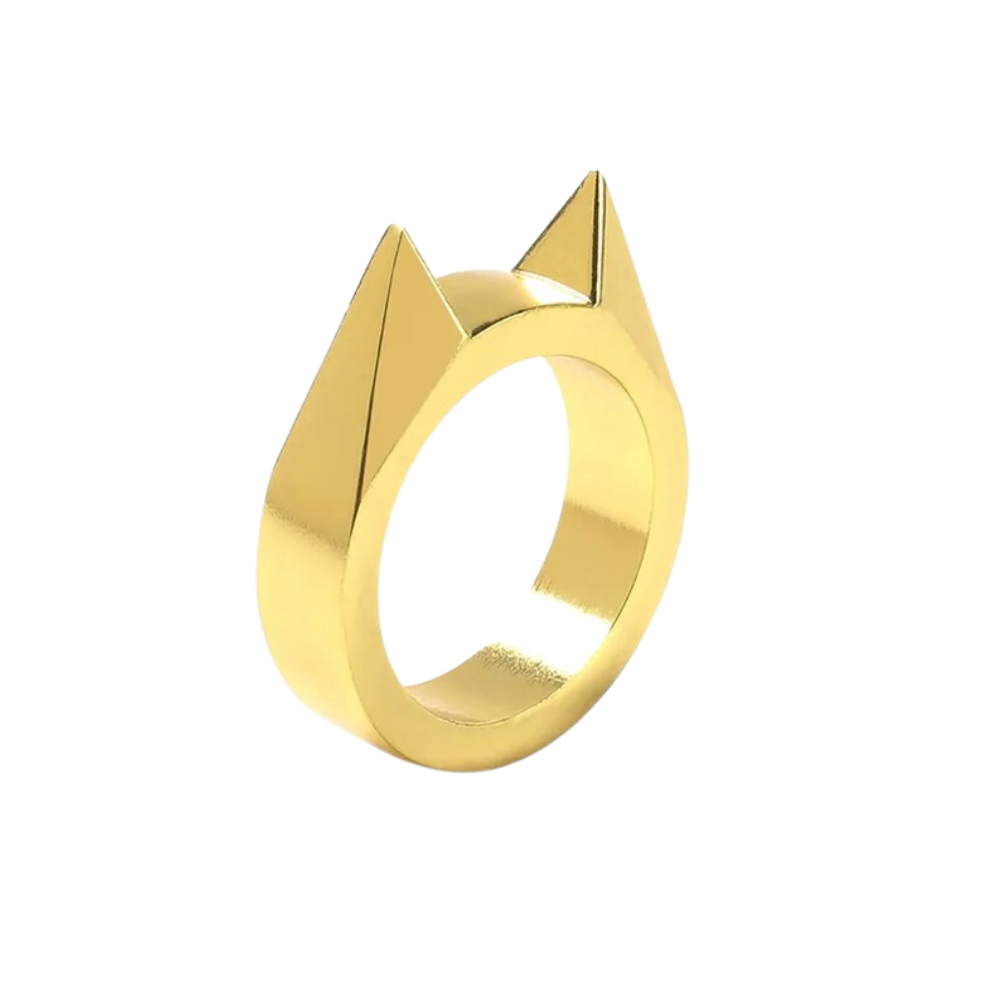 Bague d'autodéfense oreilles de chat