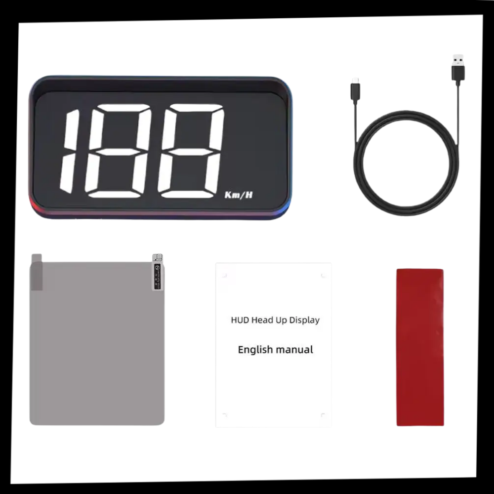 Affichage tête haute compteur de vitesse clair et intuitif
