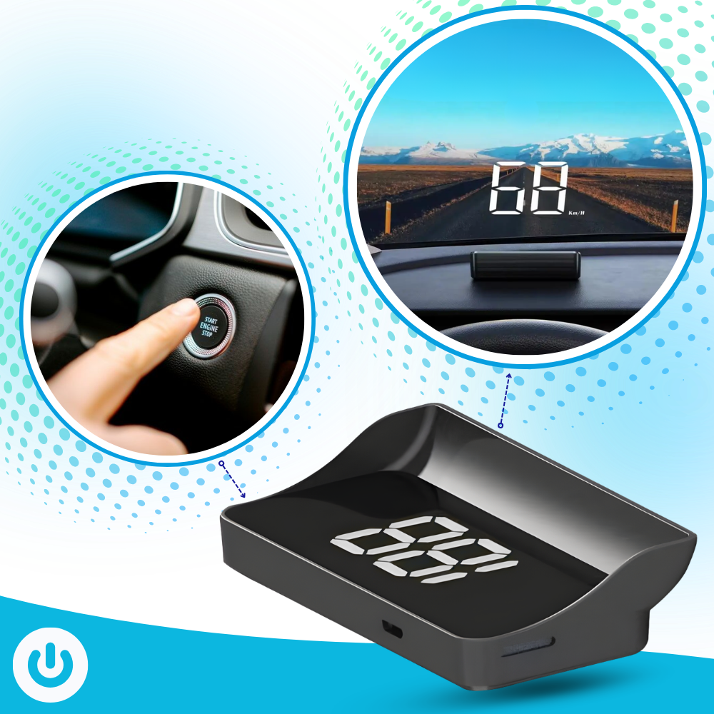 Affichage tête haute compteur de vitesse clair et intuitif