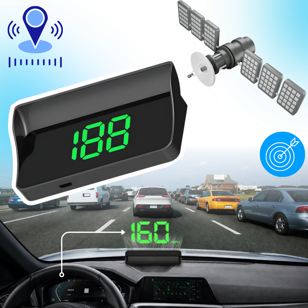 Affichage tête haute compteur de vitesse clair et intuitif