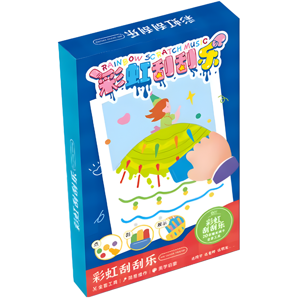 Kit peinture à pois et raclette pour enfants