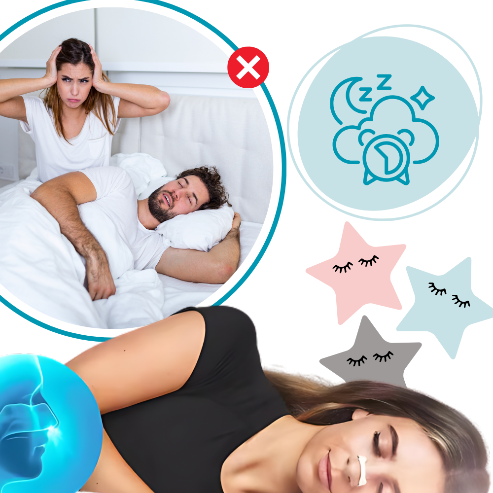 Bandelettes nasales anti-ronflement confortables