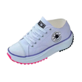 Sneakers anti-dérapantes en toile confortablement surélevées