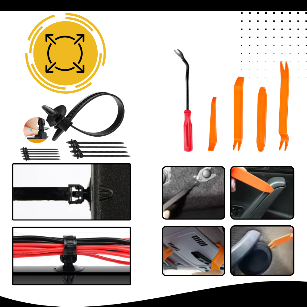 Kit complet de rivets pour voiture