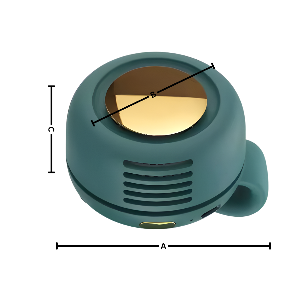 Ventilateur à clip 360° compact et portable
