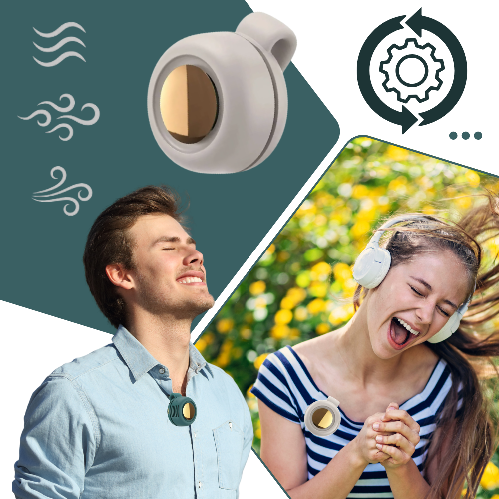 Ventilateur à clip 360° compact et portable