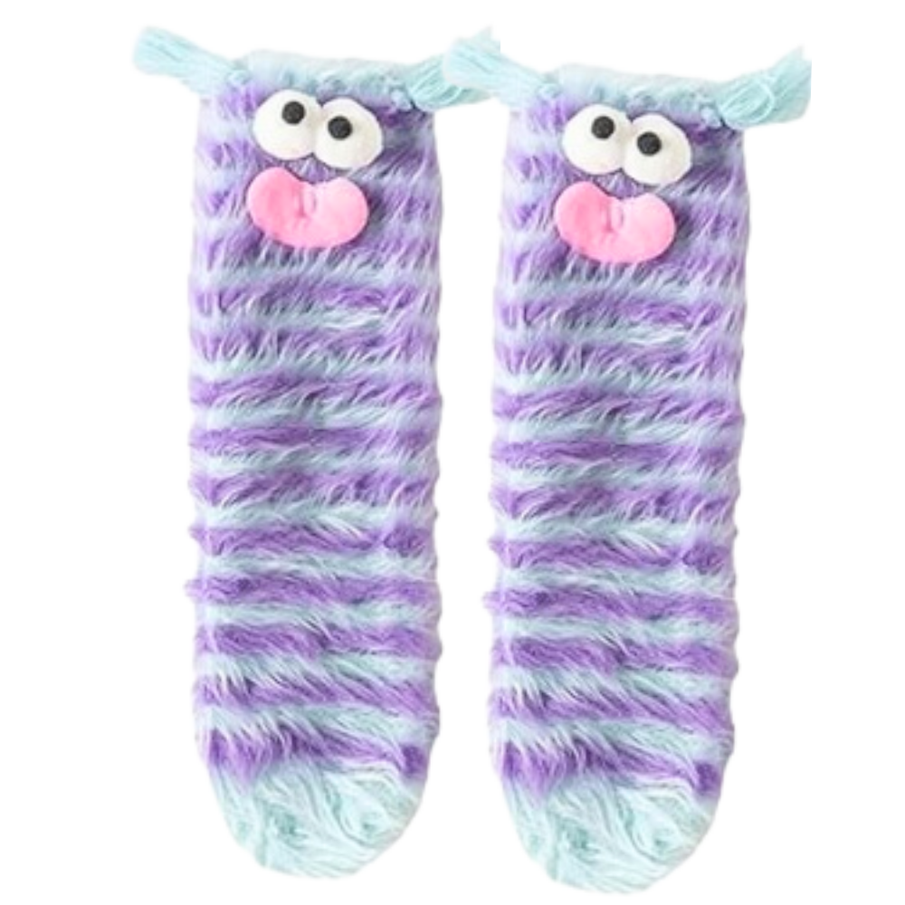Chaussettes Funky en velours corail