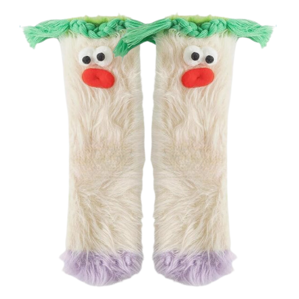 Chaussettes Funky en velours corail