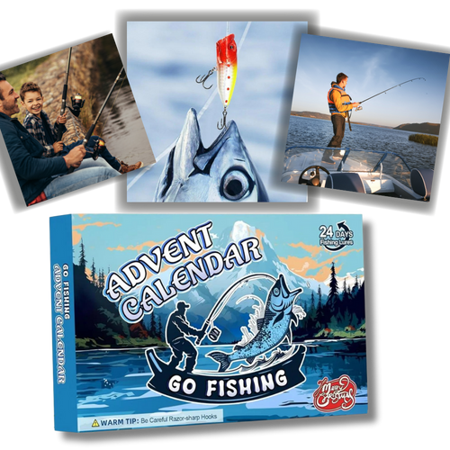 Calendrier de l'Avent de pêche avec surprises quotidiennes