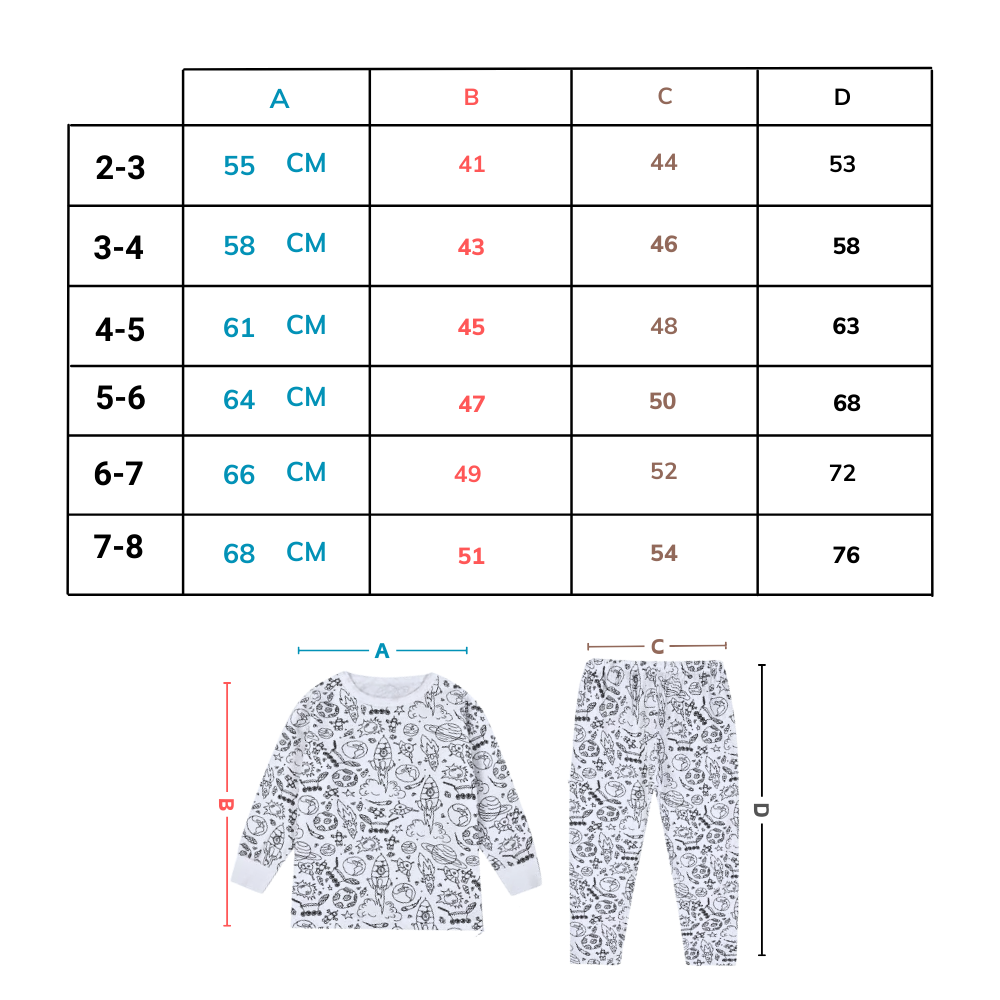 Pyjama à colorier
