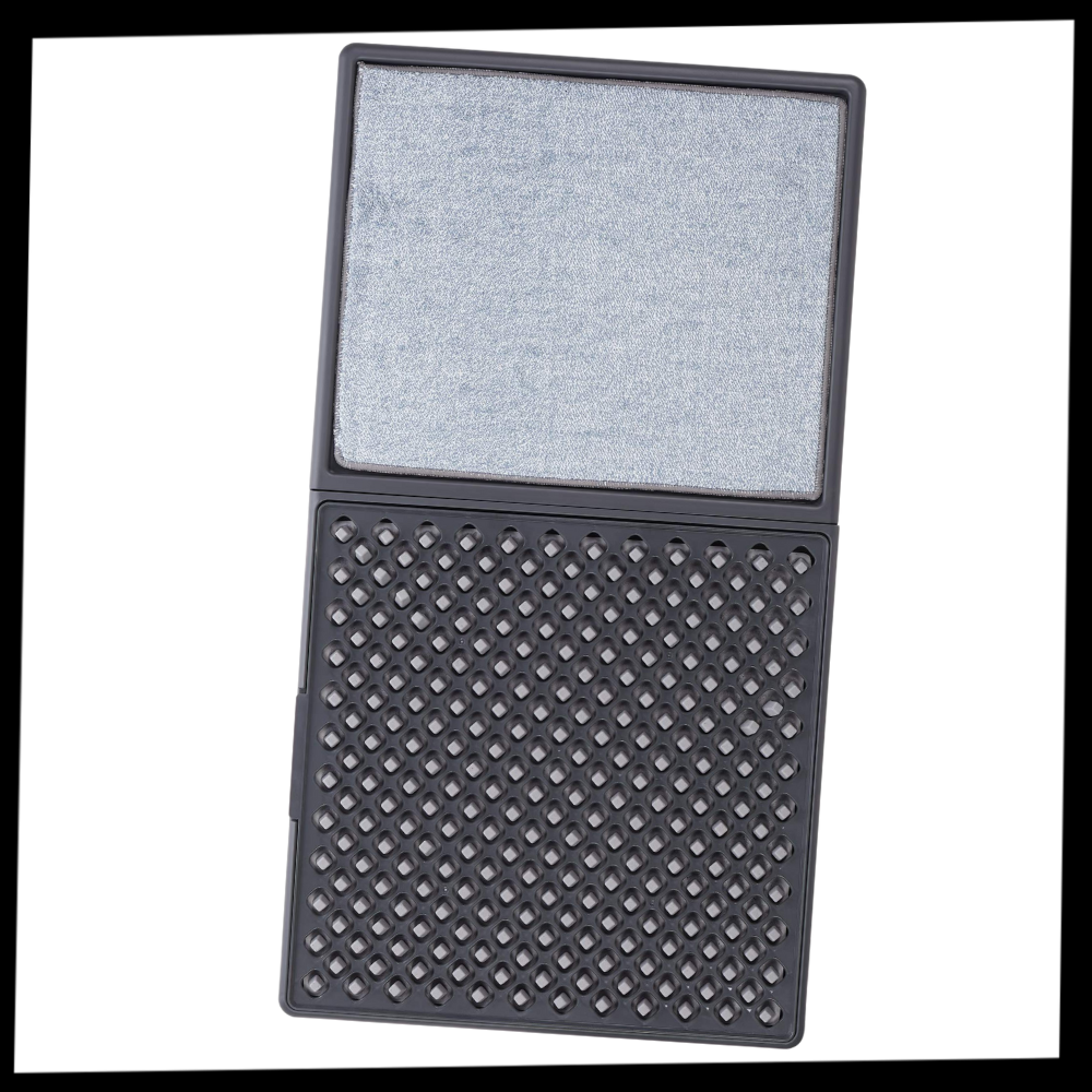 Tapis désinfectant à double zone de nettoyage