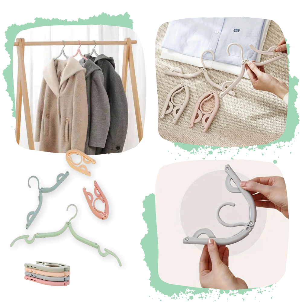 Cintres pliables double taille