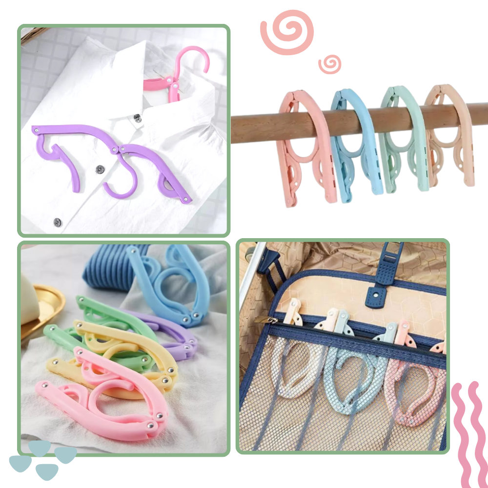 Cintres pliables double taille