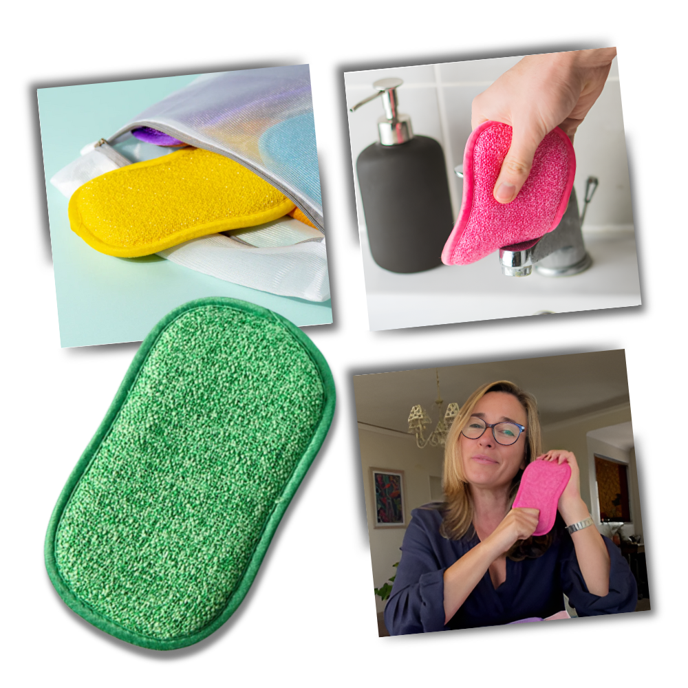 Éponge à vaisselle durable et réutilisable