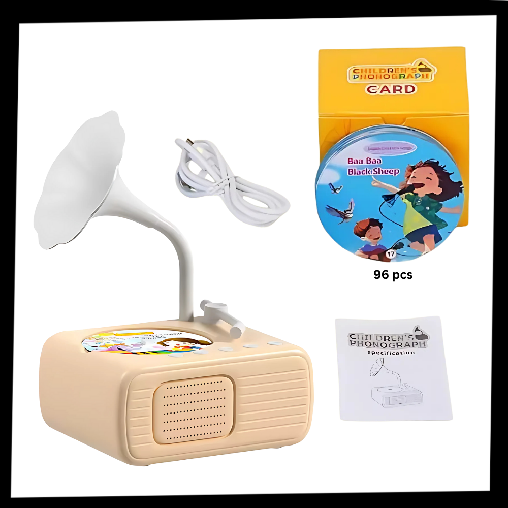 Jouet éducatif gramophone rétro