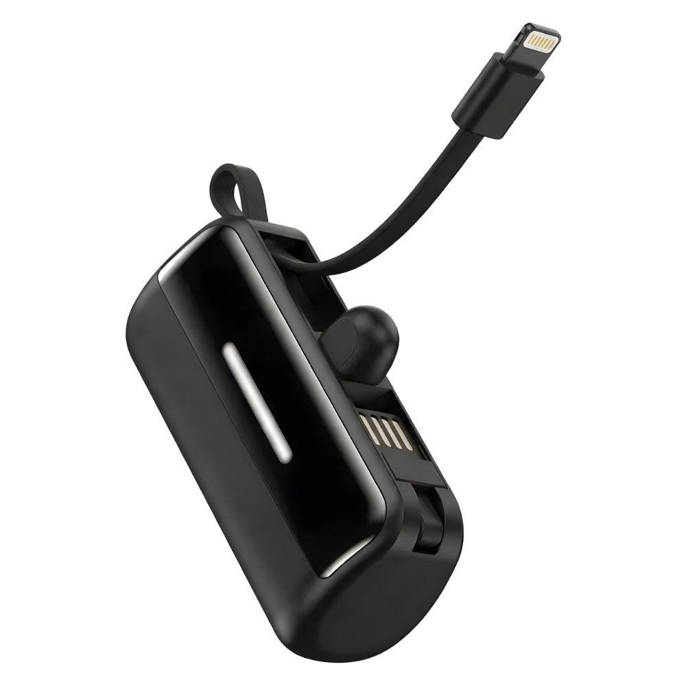 Batterie de secours externe compacte avec support intégré